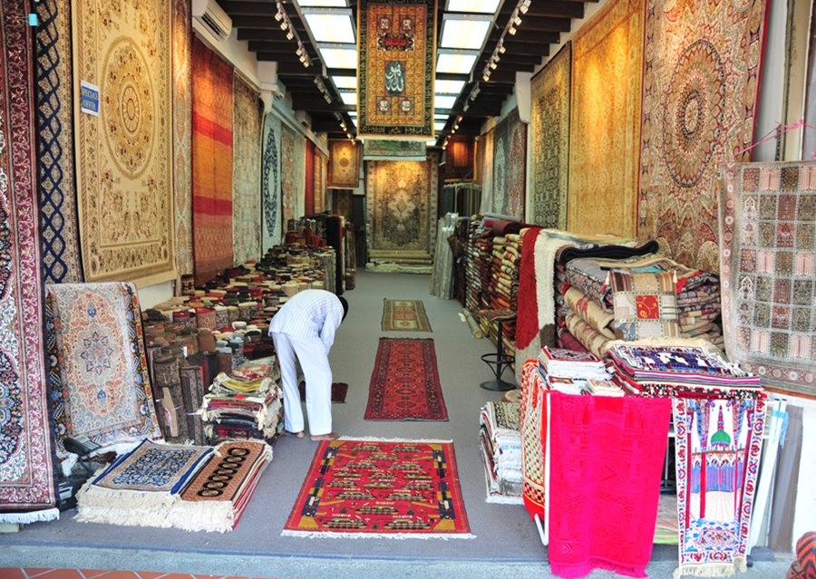 A carpet shop in Arab Street