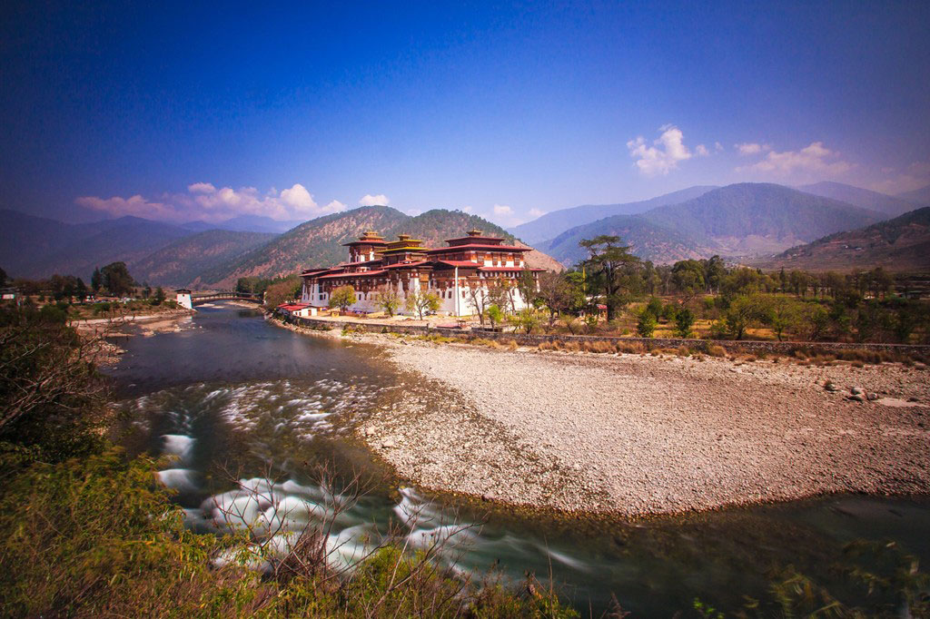 Fort in the old capital of Punakha.