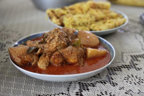 Chicken curry malaysian dish