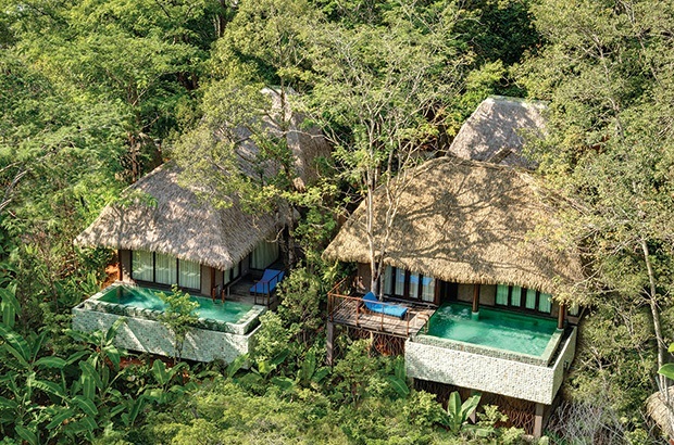 Cottages with private pools at Keemala