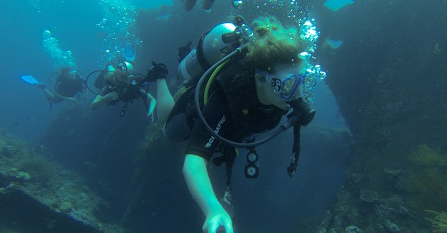 Diving in Bali sea 1