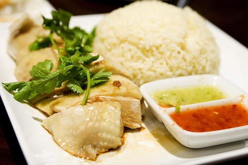 Hainanese chicken rice