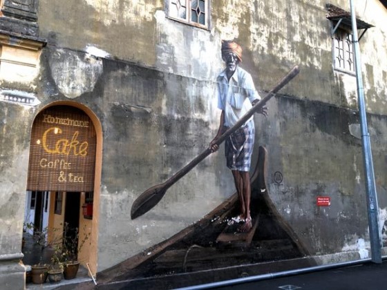 Penang street art — Wonderful street art painting in ...