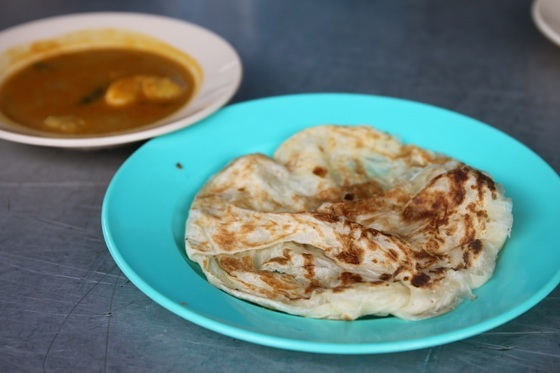 Roti canai malaysian dish