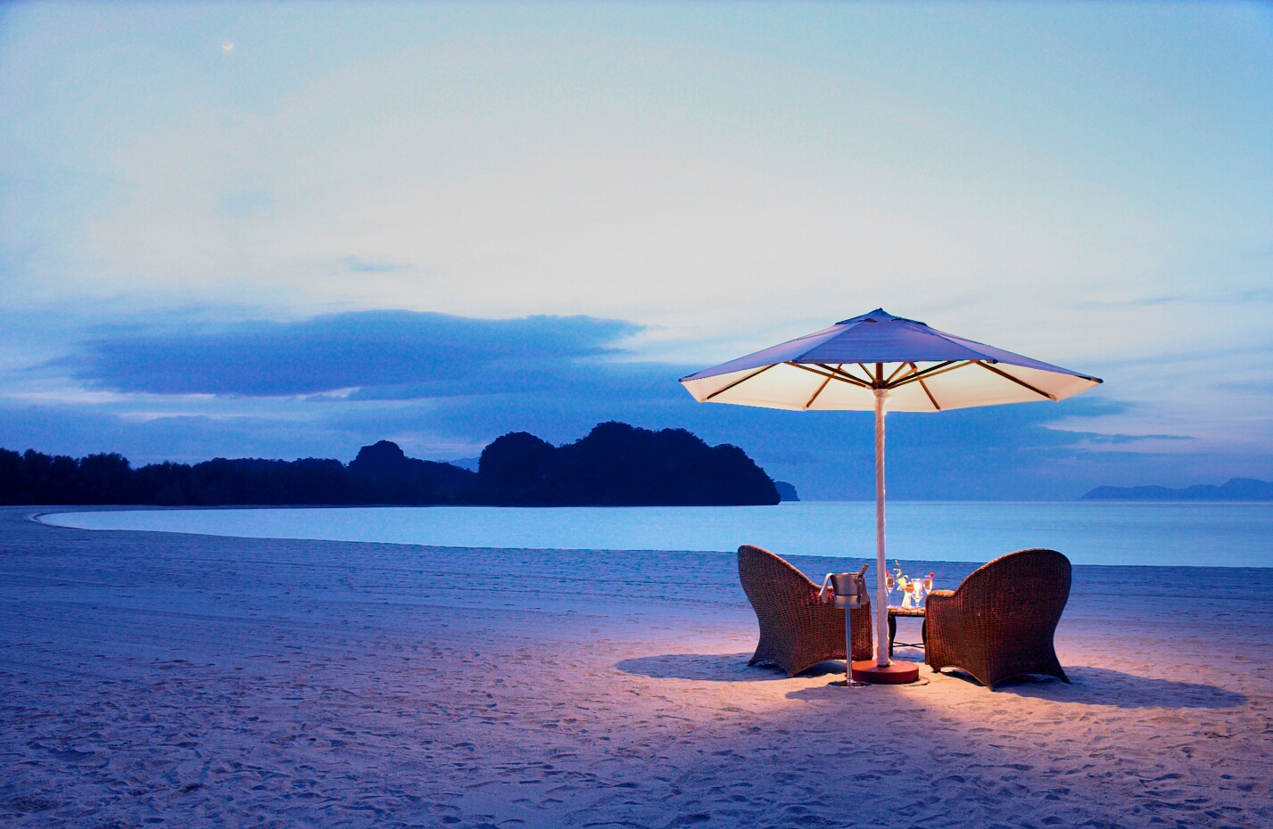 Spend your day sunbathing and doing watersports on the beaches in Langkawi.