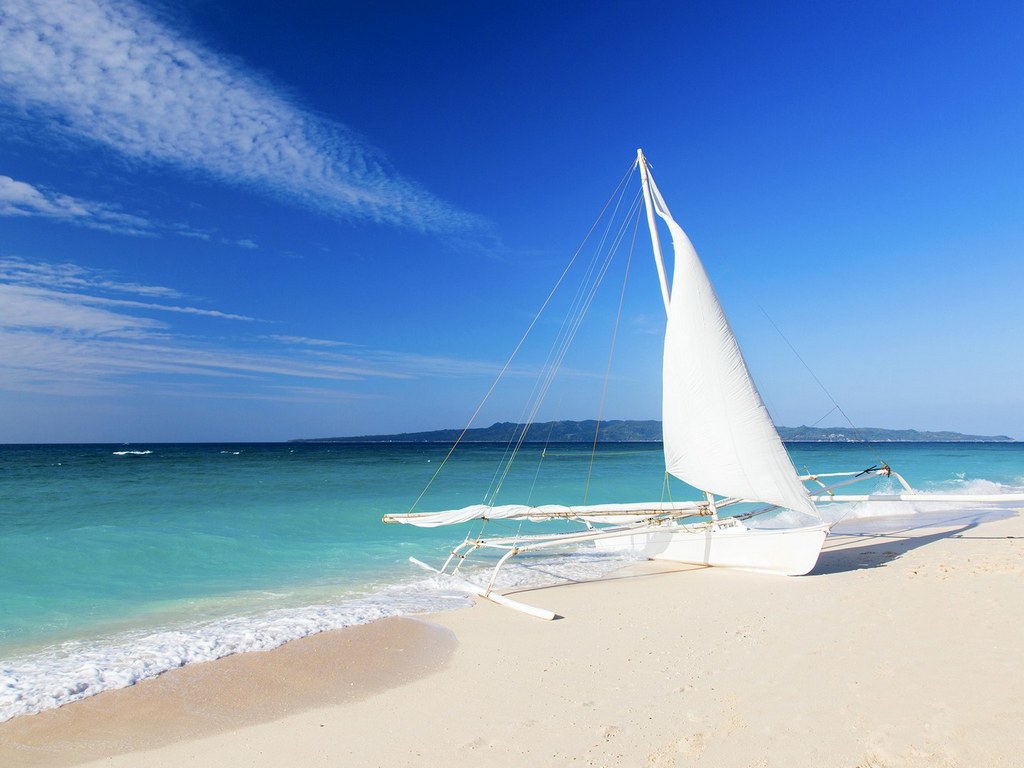 puka beach yapak boracay philippines