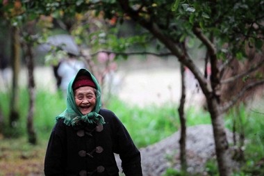 smile of a senior woman