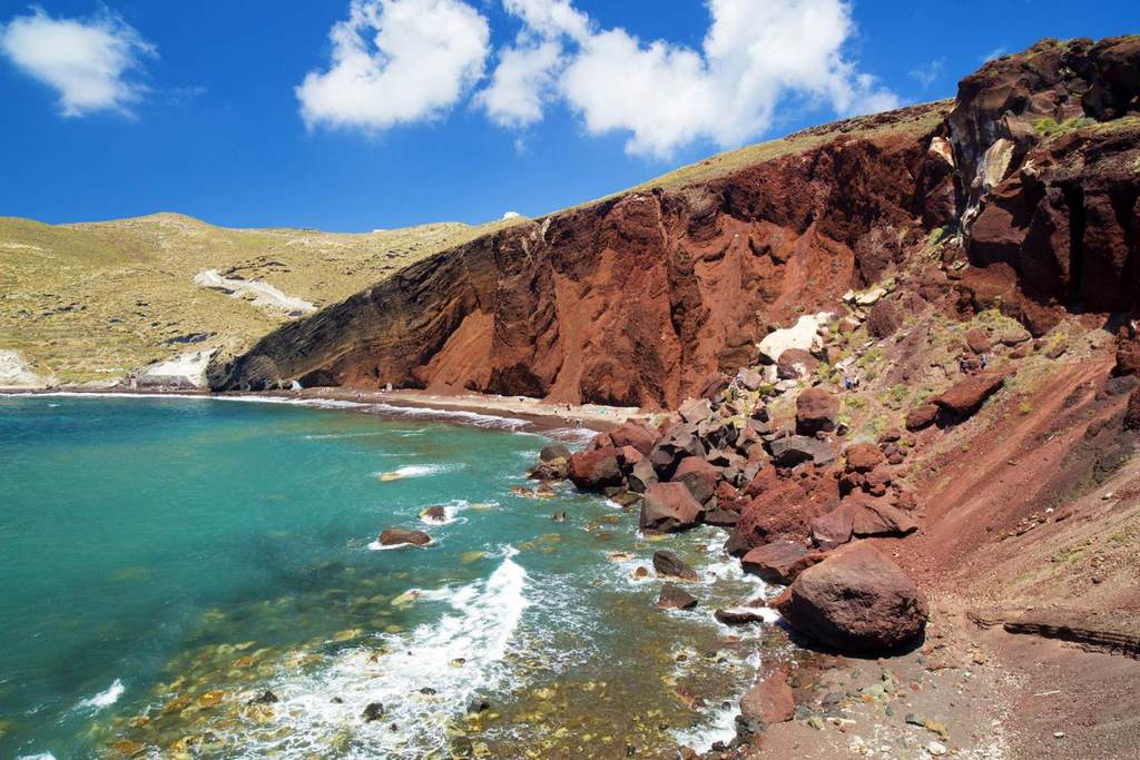 Red Beach on Santorini's south coast - Image by Loop Images - UIG - Getty Images