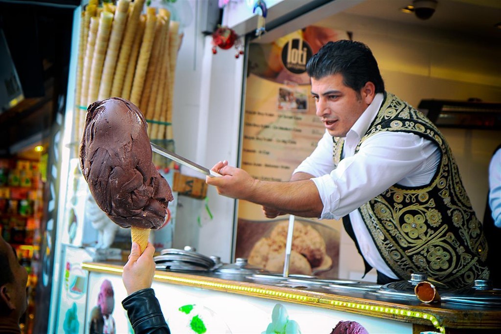 Salep dondurma - Turkish ice cream Photo: zing news 