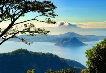Taal Volcano in the middle of Taal Lake