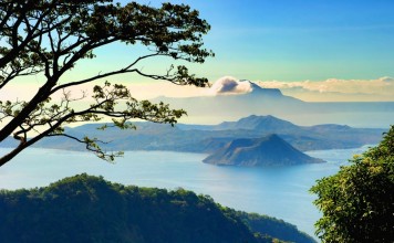 Taal Volcano in the middle of Taal Lake