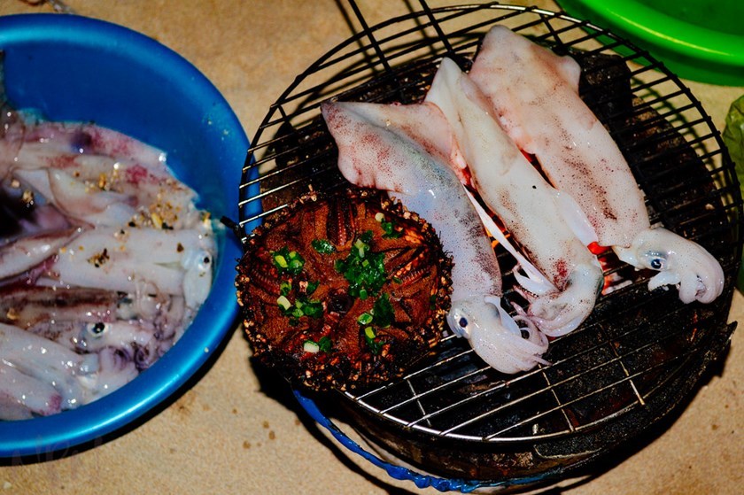 cheap and unique food Nam Du kien giang vietnam