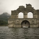An incredible 400-year-old church emerges in reservoir