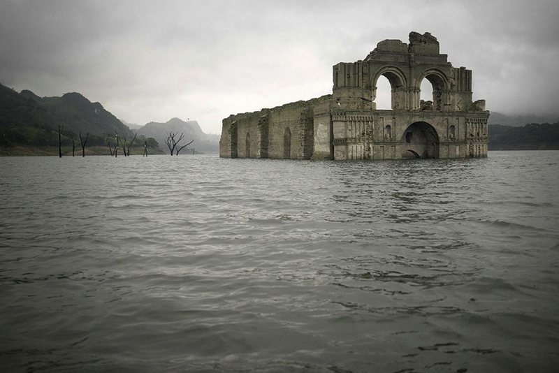 400-Year-Old Colonial Church Emerges From Waters In Mexico