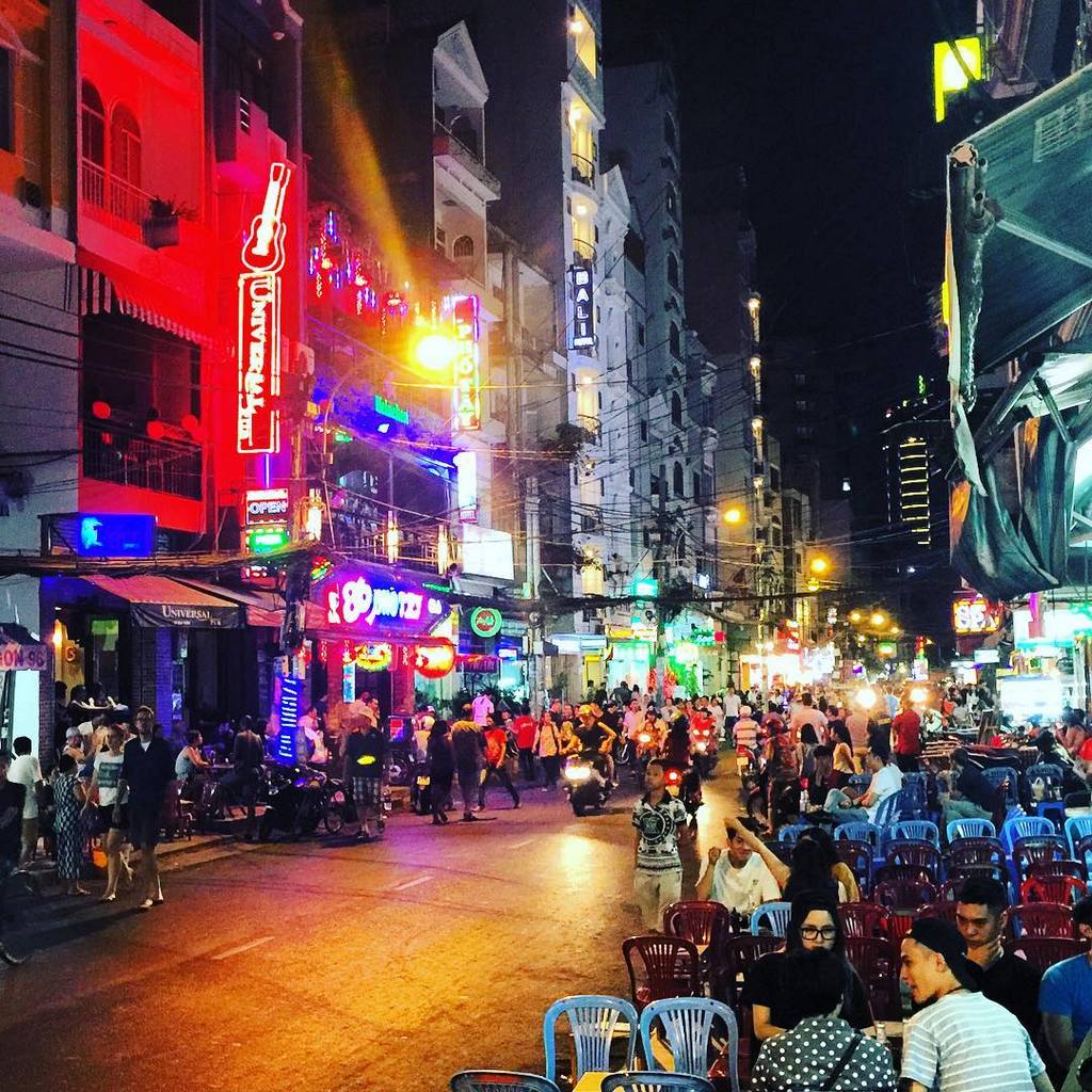 Pham Ngu Lao street Ho chi minh vietnam One of the best backpacker streets in Southeast Asia