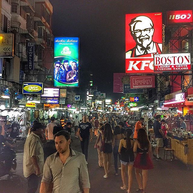 Khao San Bangkok, Thailand  One of the best backpacker streets in Southeast Asia