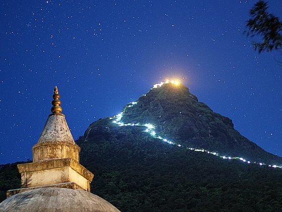 Pilgrimage to Adam's Peak — View sacred Adam's Peak footprint of God ...