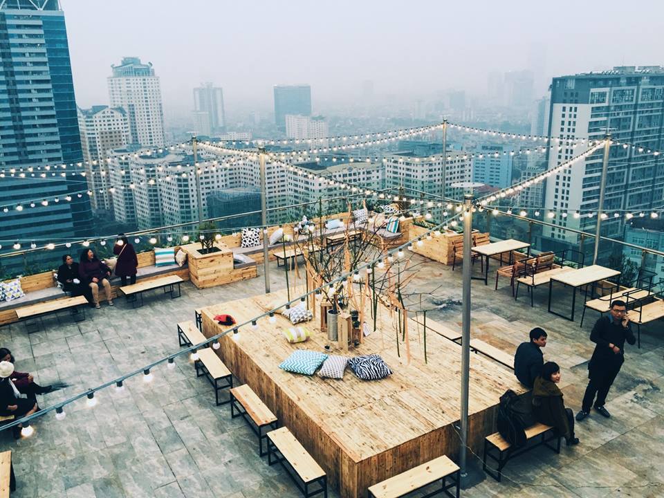 Trill Rooftop Cafe Hanoi Vietnam