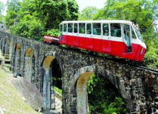 Take a ride up the Penang hill in this historic funicular train.