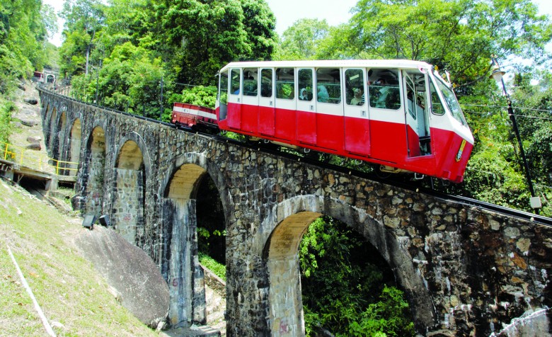 Take a ride up the Penang hill in this historic funicular train.