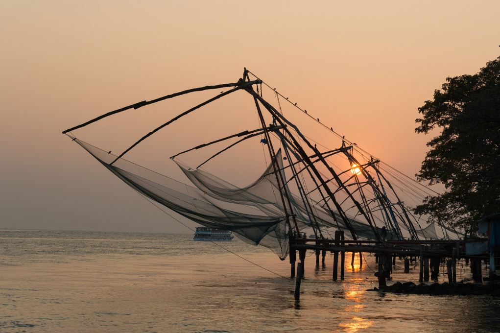 Fishing nets at Cochin, Kerala, India