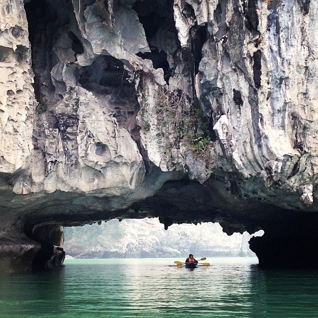 caves, halong bay, vietnam 