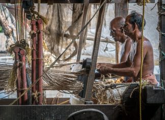 coir, everyday life, Kerala, India