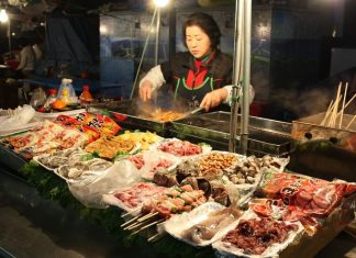 street food, seoul, korea