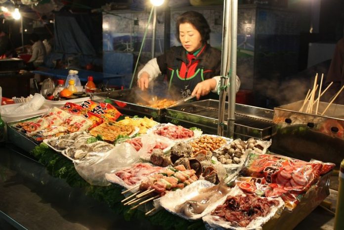street food, seoul, korea