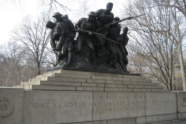 107th Infantry Memorial, central park, new york, us