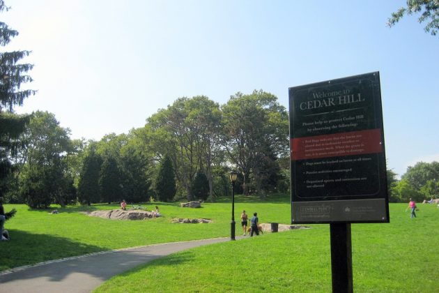 Cedar Hill, Central park, New York, US