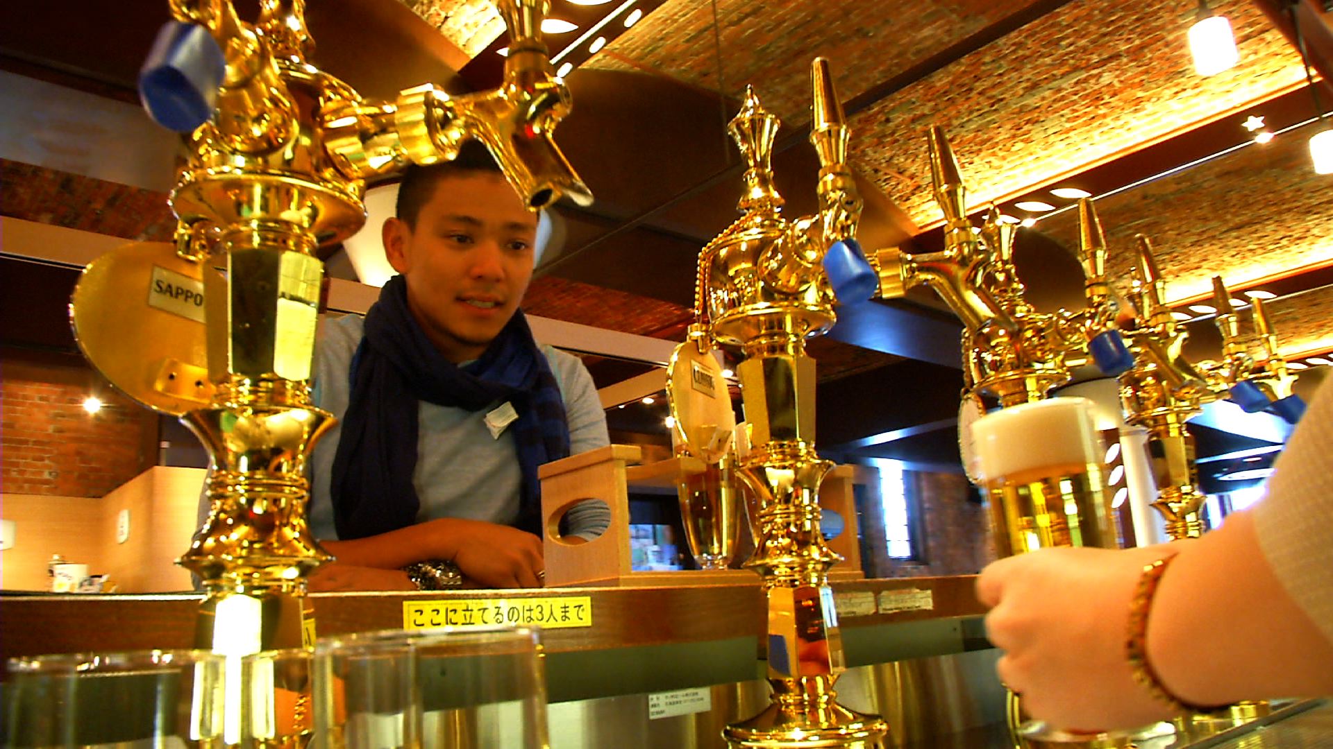 Draft beer at Sapporo Beer Museum, Sapporo, Hokkaido, Japan