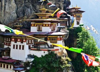 Paro Taktsang tiger nest bhutan most beautiful palces of worship around the world