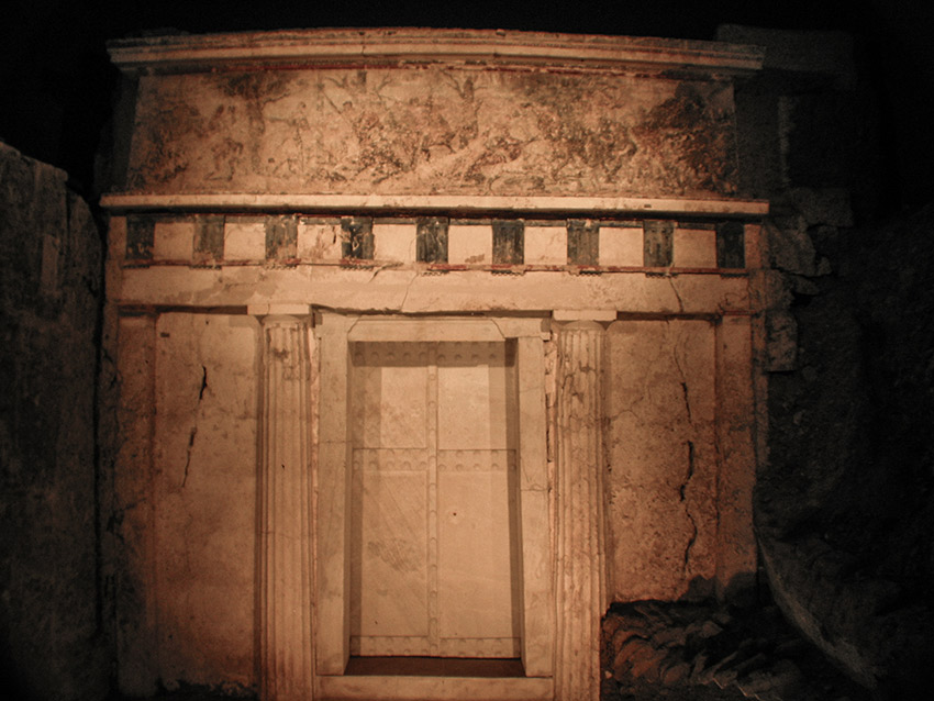 Subterranean entrance to Philip II’s tomb at Vergina