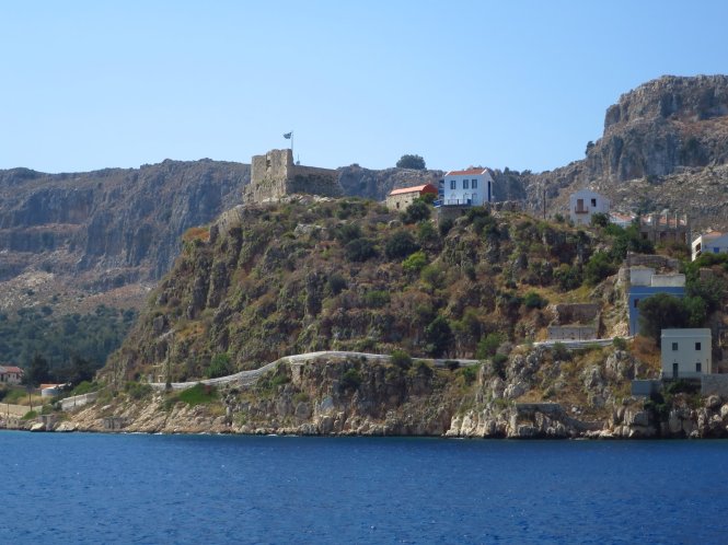 The panorama view of ruins of castle of St. John’s Knights