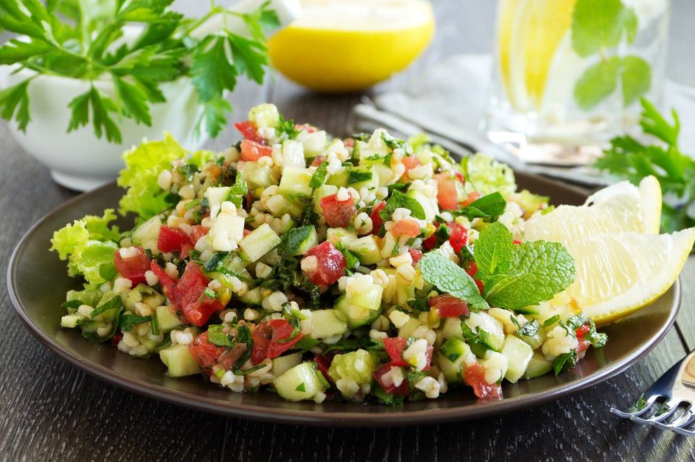 Lemon-Mint and Tabbouleh Salad
