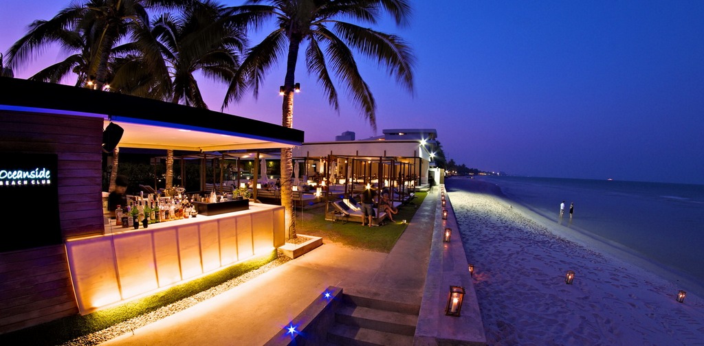 . Image of Hua Hin nightlife blog. Oceanside Beach Bar – Hilton Hua Hin Resort-thailand-best place to visit in thailand