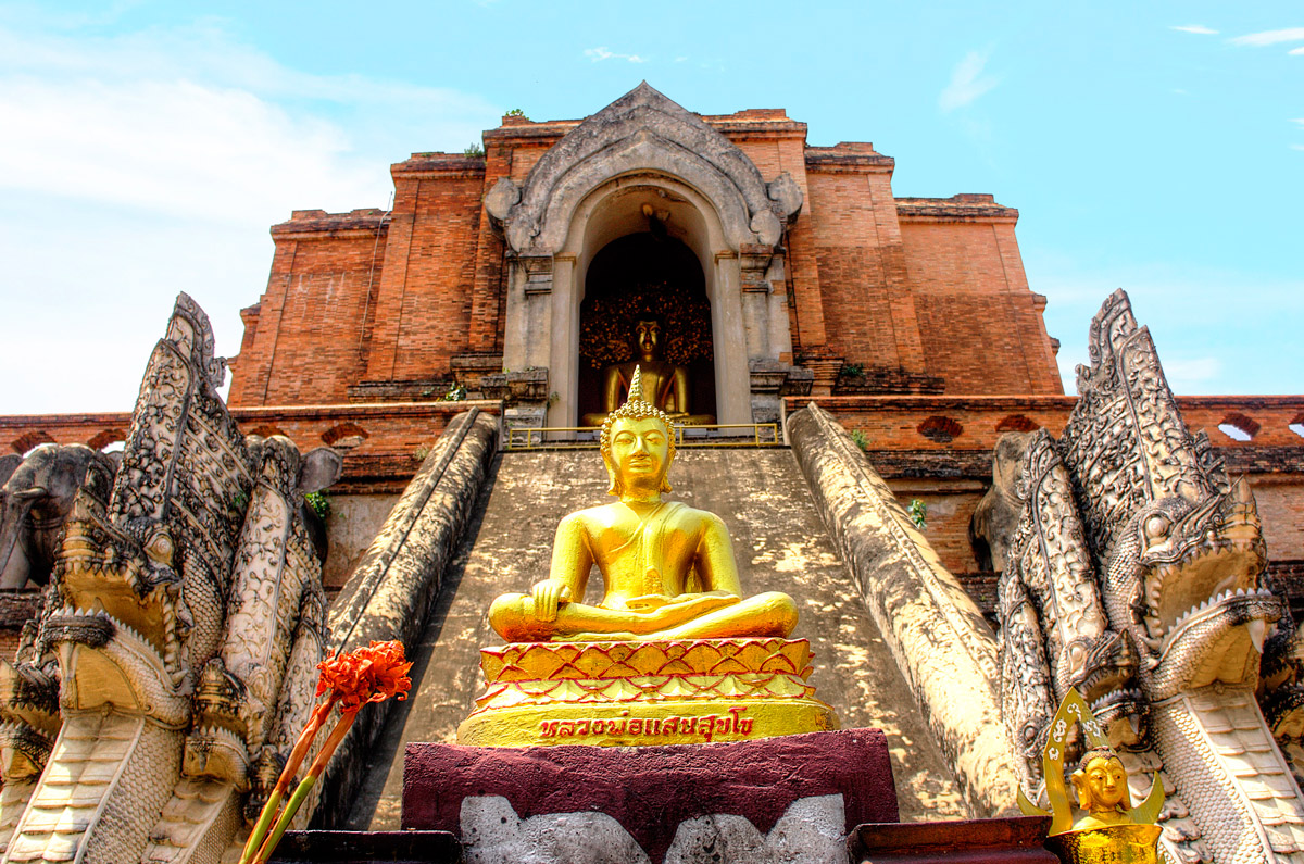 Wat Chedi Luang Temple. One of the best temples in Chiang Mai