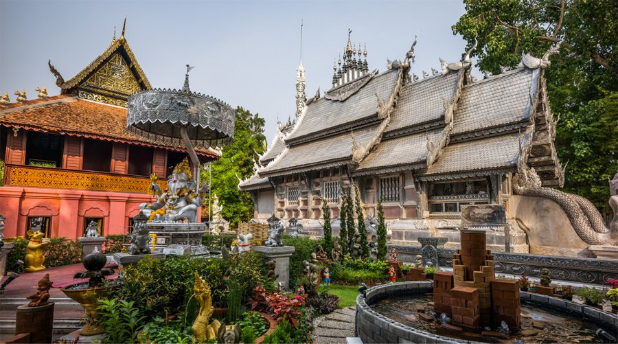 Wat Sri Suphan temple Chiang ma