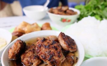 hang khoai-kebab rice noodle-bun cha-b