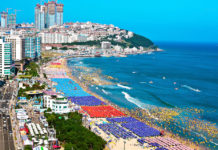 Beautiful beach in Korea
