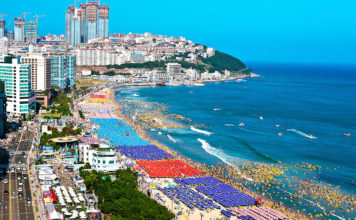 Beautiful beach in Korea