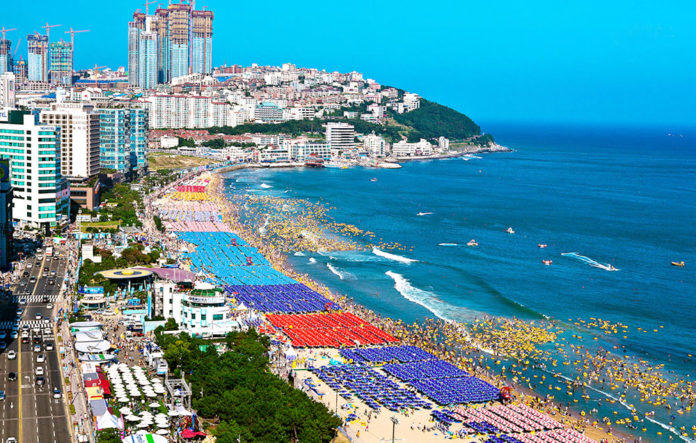 Beautiful beach in Korea