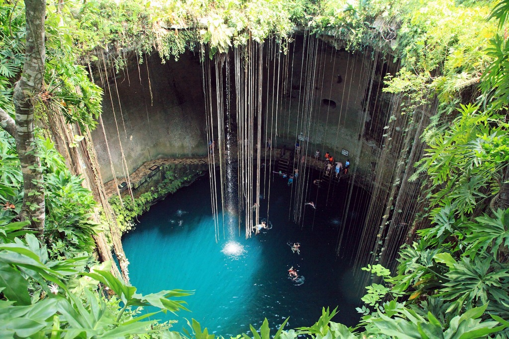 Ik Kil- Cenote-Mexico most beautiful natural swimming pools