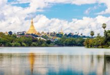 Yangon which is like a glittering jewel in the center of Myanmar, one of the best places for you to visit in Myanmar. Image of top things to do in Yangon travel blog.