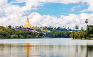 Yangon which is like a glittering jewel in the center of Myanmar, one of the best places for you to visit in Myanmar. Image of top things to do in Yangon travel blog.
