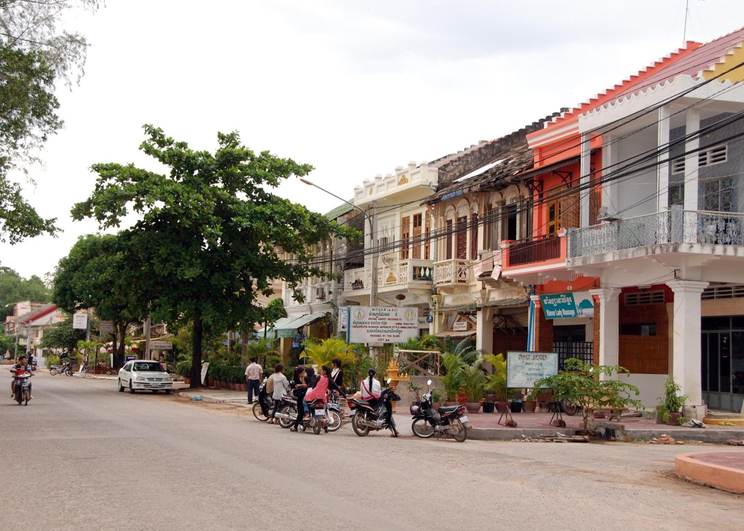 Kampot town, Cambodia