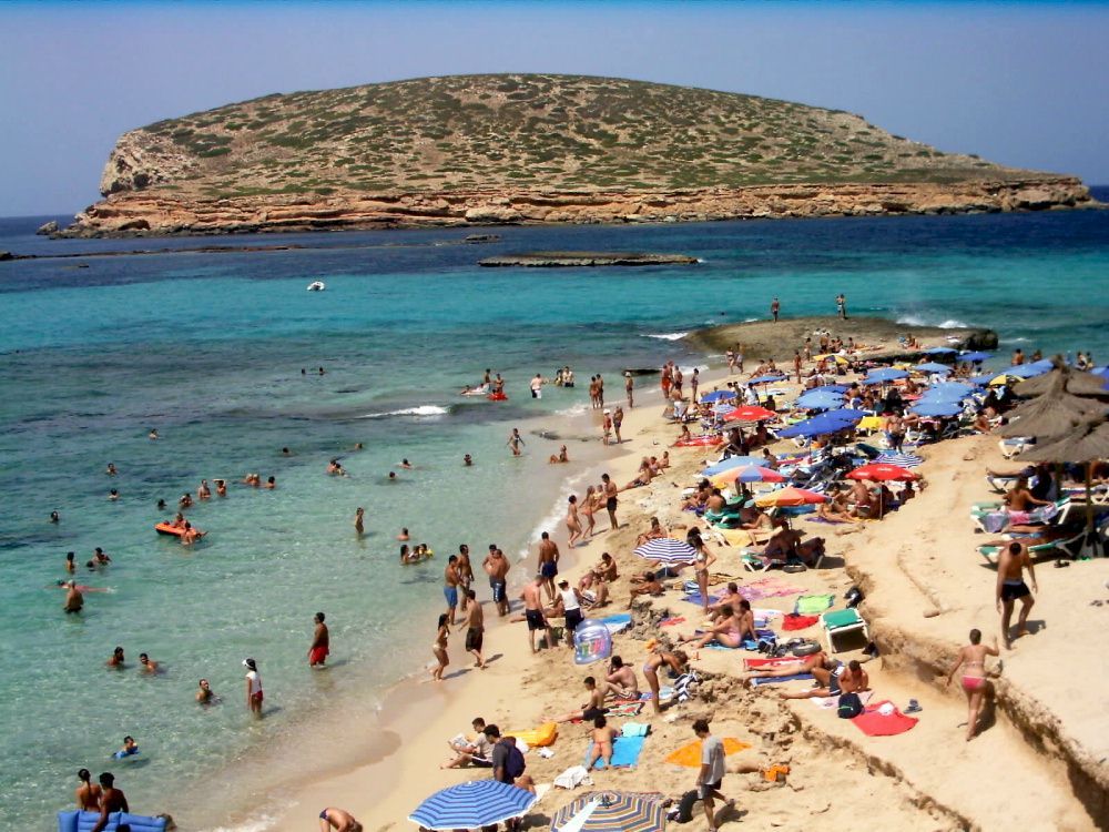 Ibiza beach, one of the most beautiful beach in Spain and is one of the bes...