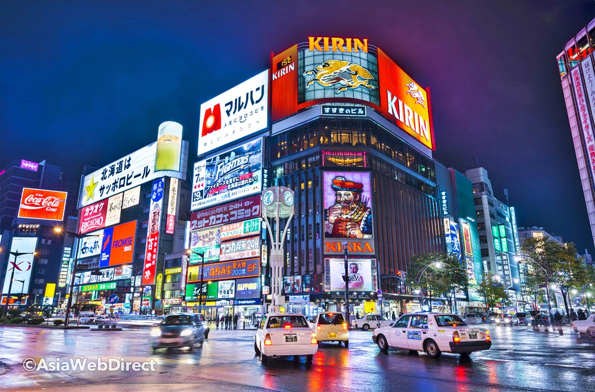 sapporo-city at night