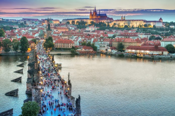 Prague, one of the best honeymoon destinations in Europe.